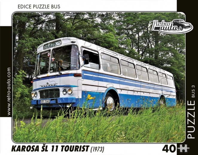 Puzzle retro autobus Karosa ŠL 11 Tourist 1973 – 40 dielikov