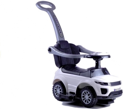 Detské odrážadlo s vodiacou tyčou Sport Car biele