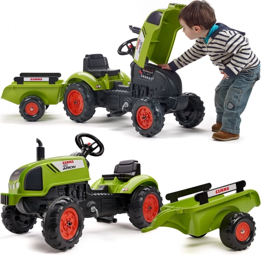 Šliapací traktor Claas Arion 410 s valníkom