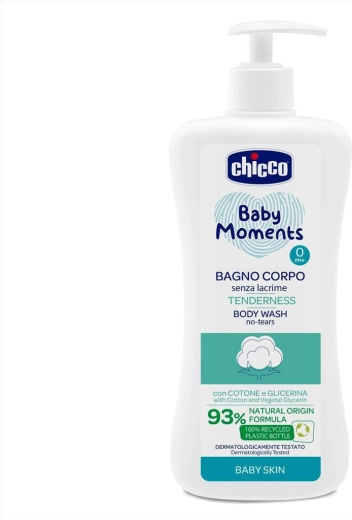 Chicco Baby Moments Tenderness šampón na telo s dávkovačom 500 ml
