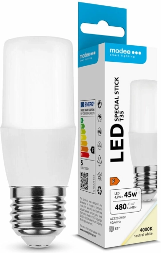 LED žiarovka Modee Lighting Special Stick T35 4,9 W E27, neutrálna biela, 480 lm