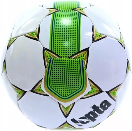 Futbalová lopta veľkosť 5 bielo-zelená 260–280 g