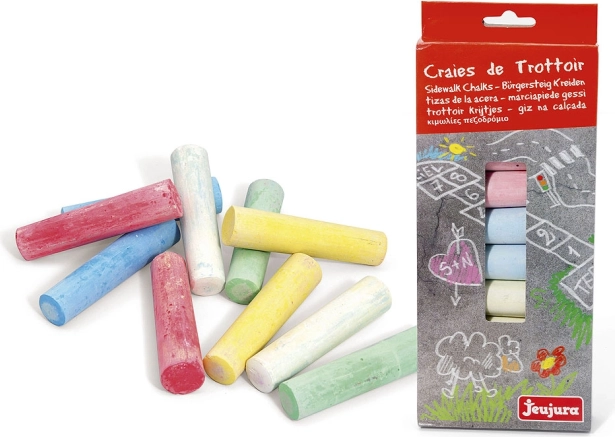 Veľké farebné kriedy 10 ks JEUJURA