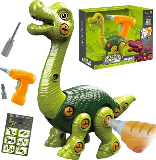 Woopie skrutkovacia stavebnica brachiosaura s vŕtačkou