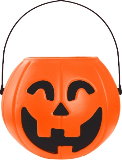 Vedierko v tvare tekvice na Halloween 16 × 14 cm