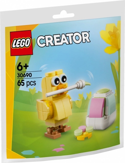 Lego Creator maľovanie veľkonočných vajíčok s kuriatkom