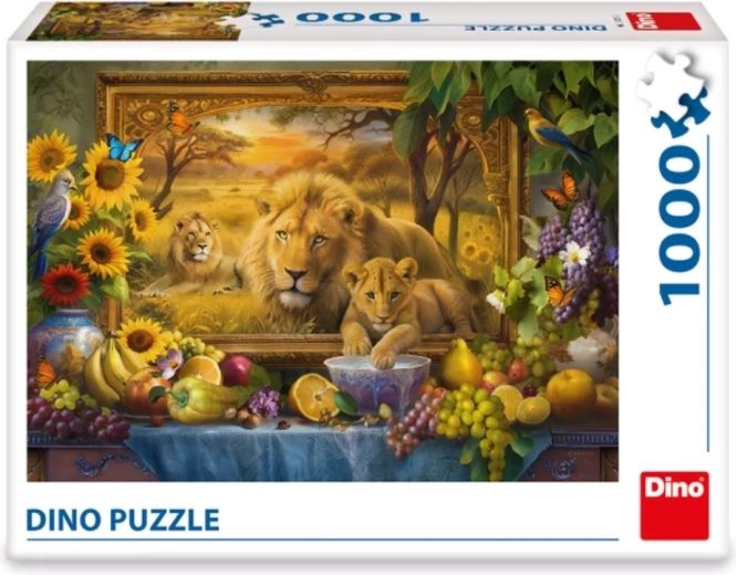 Vibrantný a detailný motív leviej rodiny