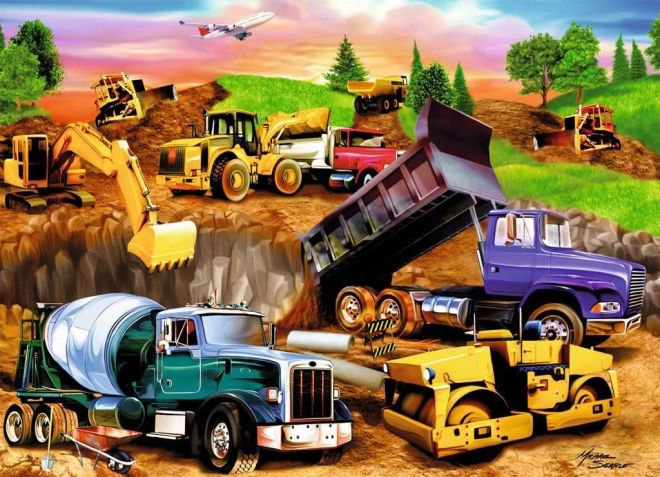 Puzzle Stavenisko pre deti od Ravensburger