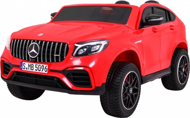 Elektrické autíčko Mercedes GLC 63 S pre deti, červené SUV s pohonom 4x4