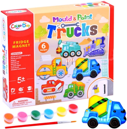 Vyrob si sám – magnetky stavebné stroje