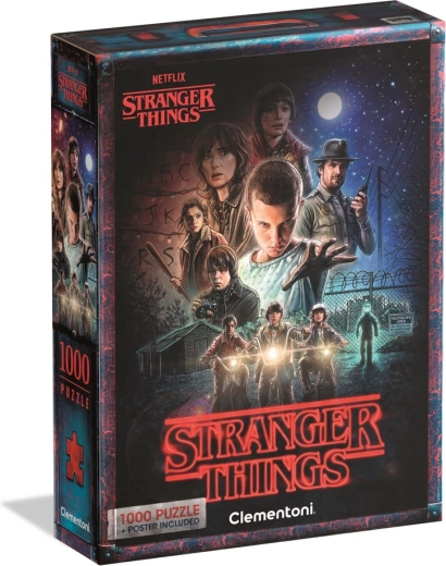 Puzzle 1000 dielikov NETFLIX STRANGER THINGS – plagát od Clementoni