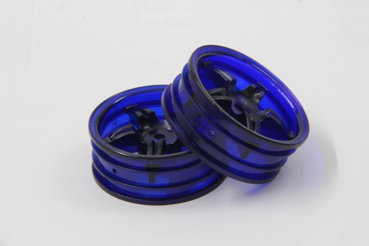 Päťlúčový disk kolesa Tamiya, neónovo modrý, 22 mm