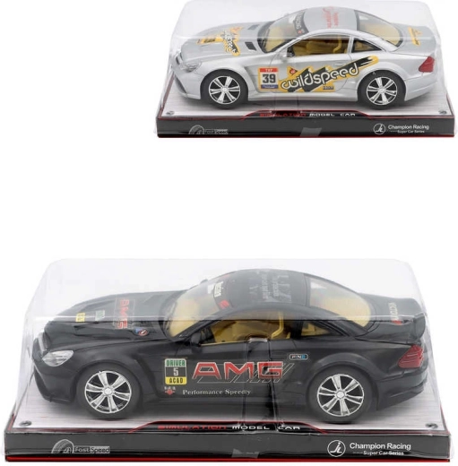 Športové pretekárske auto na zotrvačník 25 cm v blistri - 1 kus