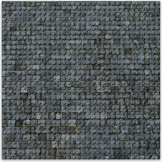 Dizajnová podložka BRIXIES Plus - dlažobné kocky 25,5 x 25,5 cm