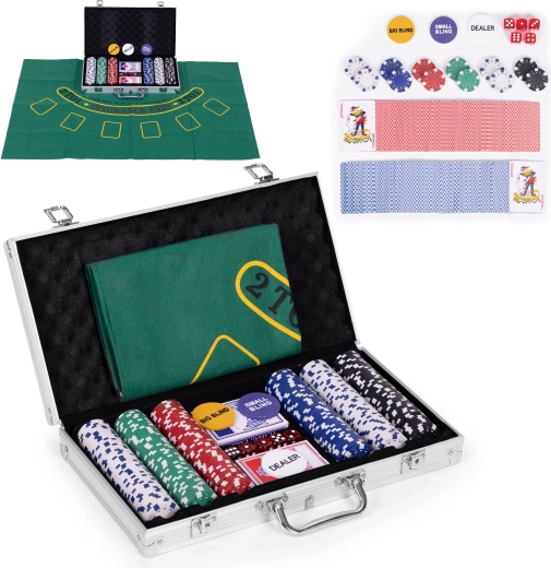 Pokerový a Blackjackový set ModernHome v kufríku