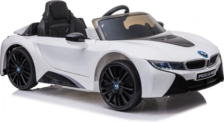 Detské elektrické autíčko BMW i8 Coupe biele