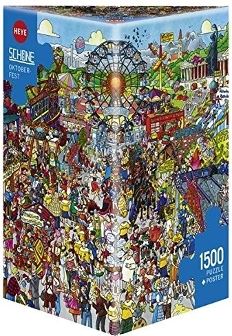 Puzzle 1500 dielikov Oktoberfest s plagátom