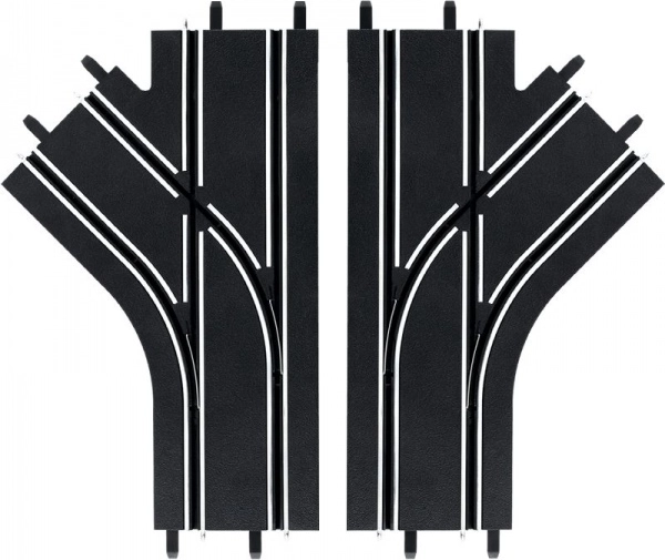 Výhybka ľavá a pravá pre autodráhy Carrera GO!!!, GO!!! Plus a Digital 143