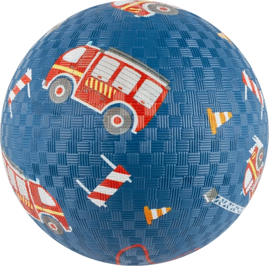 Detská lopta hasiči 17 cm z prírodného kaučuku Sigikid