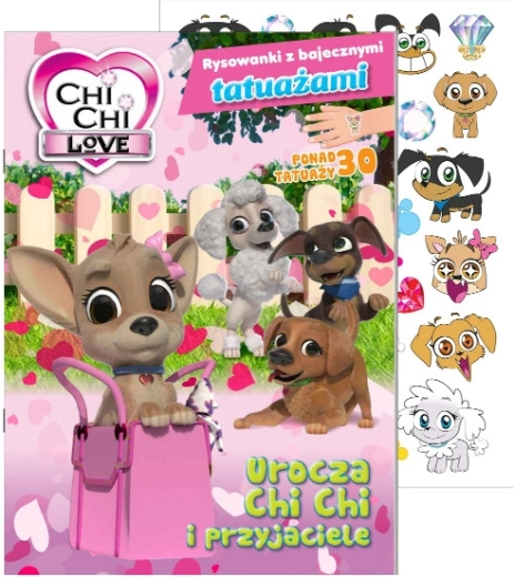Chi Chi Love omaľovánky s rozprávkovými tetovaniami 1. diel