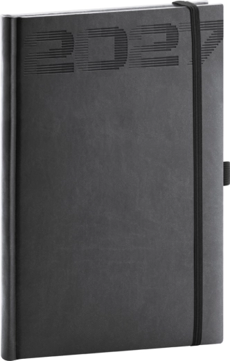 Notique týždenný diár Aprint Top 2027 čierny 15 × 21 cm