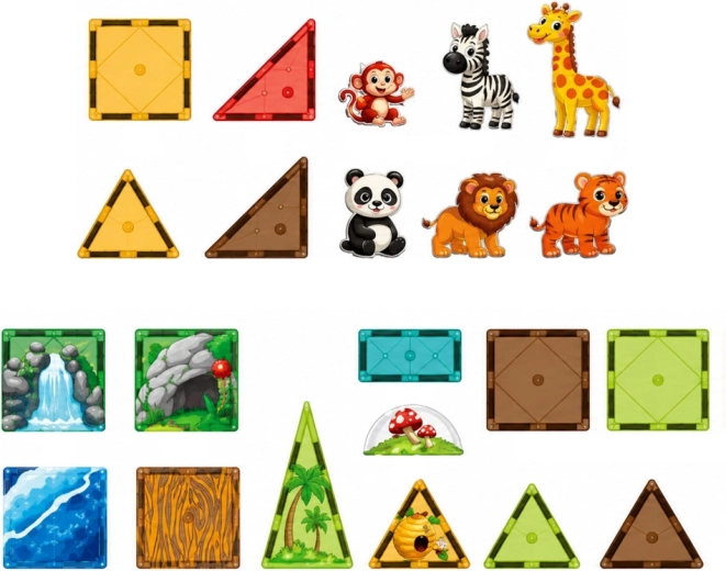 Džungľa a zoo plné zvierat