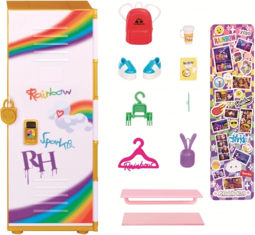 Školská skrinka RAINBOW HIGH Style Locker s doplnkami