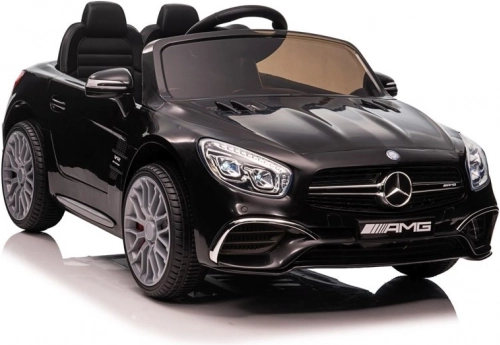 Elektrické autíčko MERCEDES SL65 S – čierne lakované, s LCD