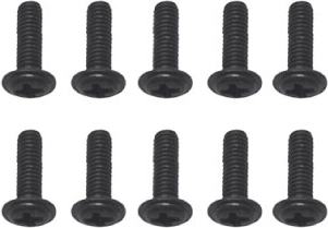 Skrutky Torento 2,5 × 6 × 10 mm (10 ks)