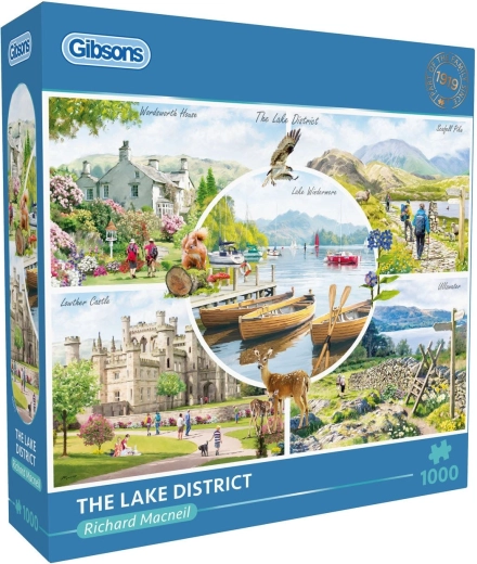 Puzzle Gibsons – jezerná oblasť 1000 dielikov