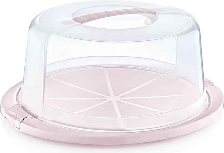 Okrúhly box na tortu Nordic Pink 33,5 × 38 × 17 cm