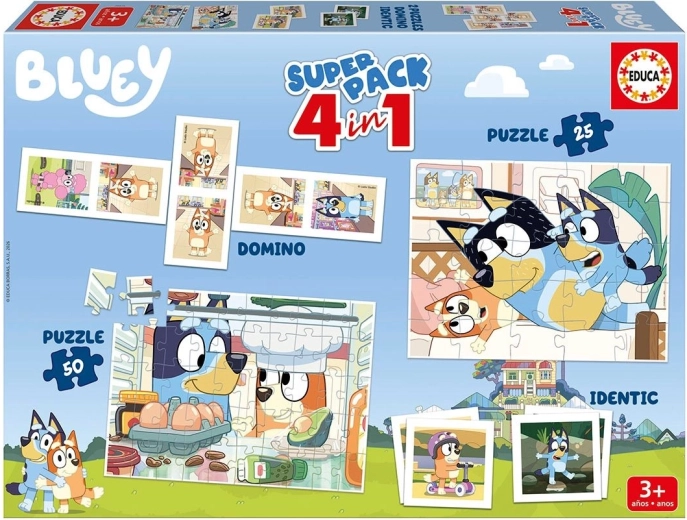 Educa súbor hier Bluey 4 v 1