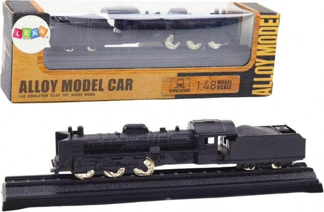 Kovový zberateľský model lokomotívy 1:48 – čierny