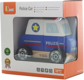 Viga drevená skladačka policajné auto