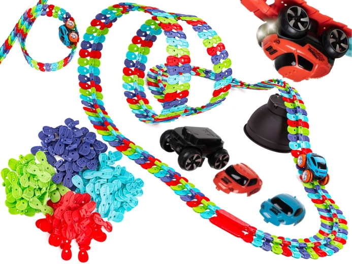 Elastická pretekárska autodráha 184 dielov