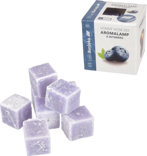 Voňavé voskové kocky čučoriedka do aromalampy (8 ks)