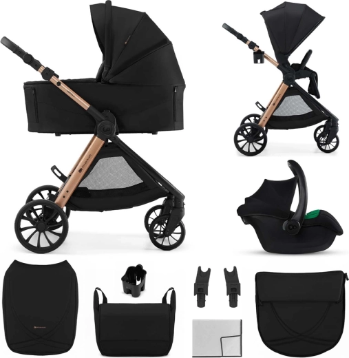 Kombinovaný kočík Kinderkraft Vesto 2 3v1 black