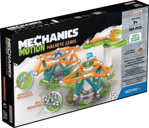 Magnetická stavebnica GEOMAG Mechanics Motion Gears