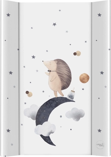 Ceba Baby prebaľovacia podložka na postieľku s pevnou doskou 50 × 70 cm ultra light ježko the dreamer