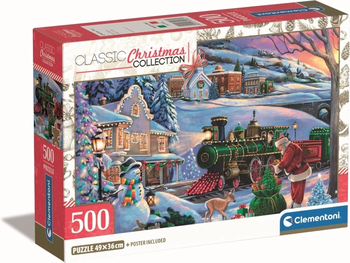 Vianočný puzzle Vianočný vlak 500 dielikov