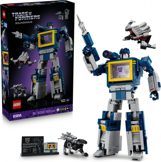Lego Icons Transformers: Soundwave stavebnica pre dospelých