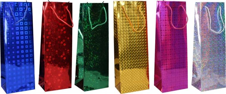 Darčeková taška na fľašu M 12 × 34 × 9 cm – celoročná