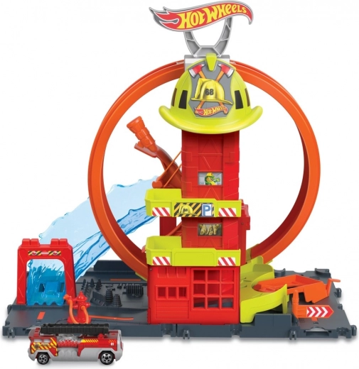 Hot Wheels City super hasičská stanica so slučkou