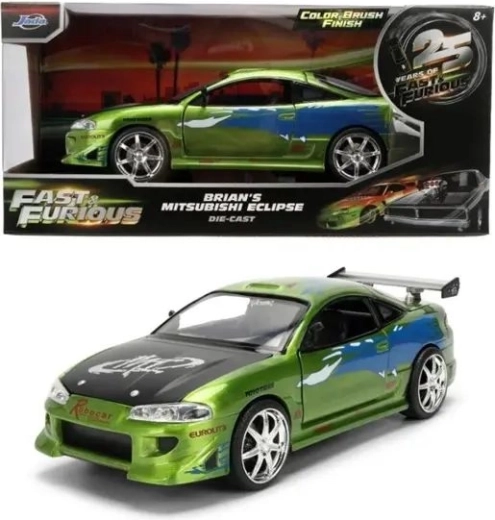 Jada kovový model Mitsubishi Eclipse 1995 z filmu Rýchlo a zbesilo v mierke 1:24