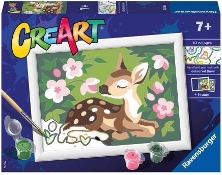CreArt maľovanie podľa čísel Kvetinová laň