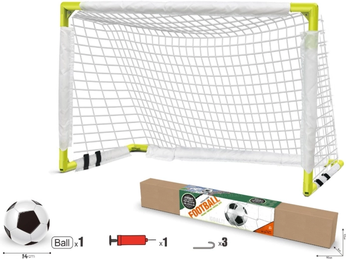 Detská futbalová bránka s loptou a pumpičkou 90 cm