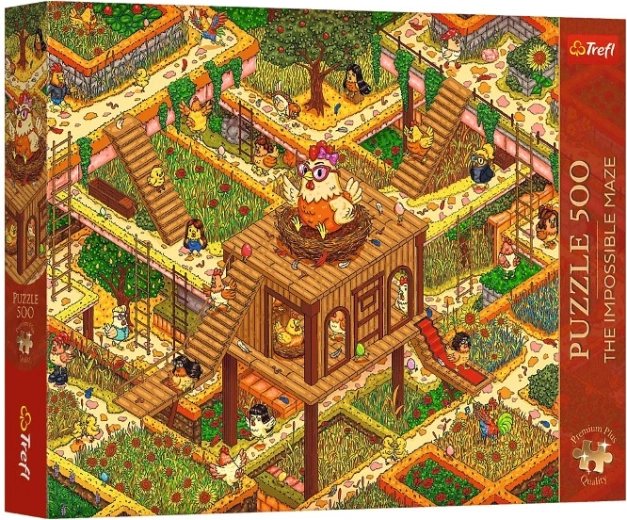Puzzle Premium Plus 500 dielikov Vtipné kuriatka