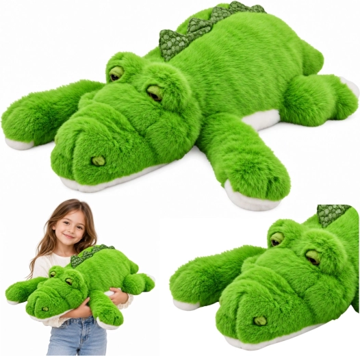 Plyšový krokodíl so zaťaženými labkami zelený 75 cm
