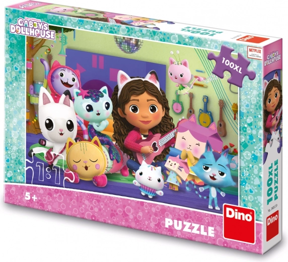 Puzzle GABBY'S DOLLHOUSE Hudobná izba 100 XL dielikov