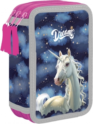 Trojposchodový školský peračník Unicorn – prázdny